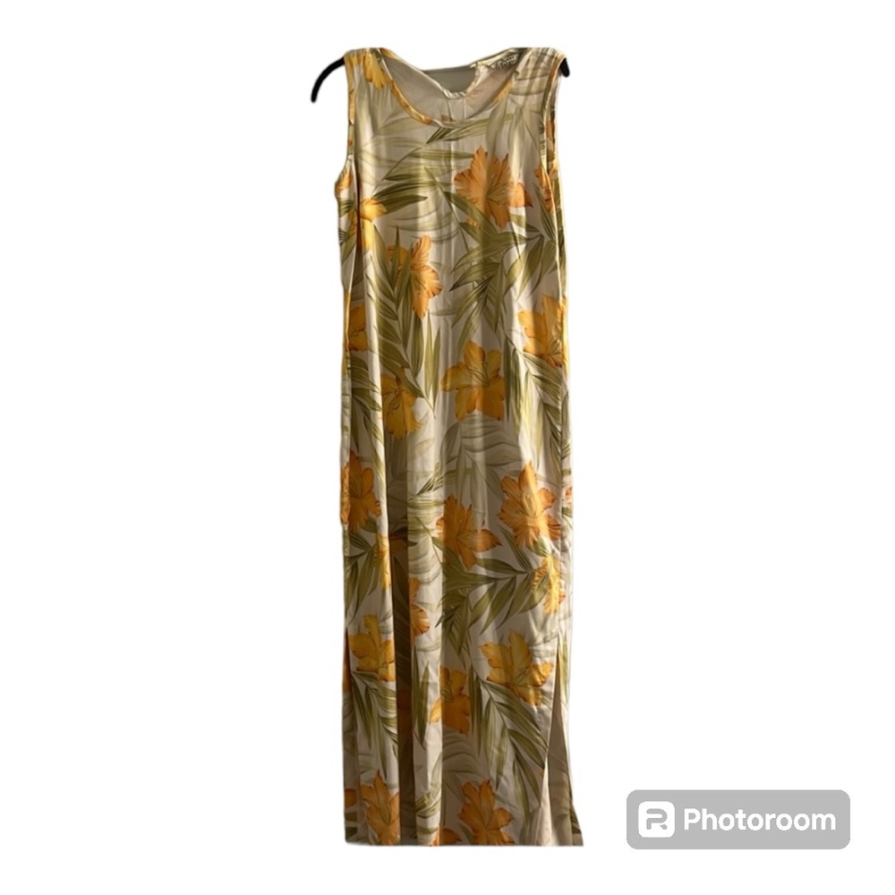 Tommy Bahama silk tropical flower maxi dress